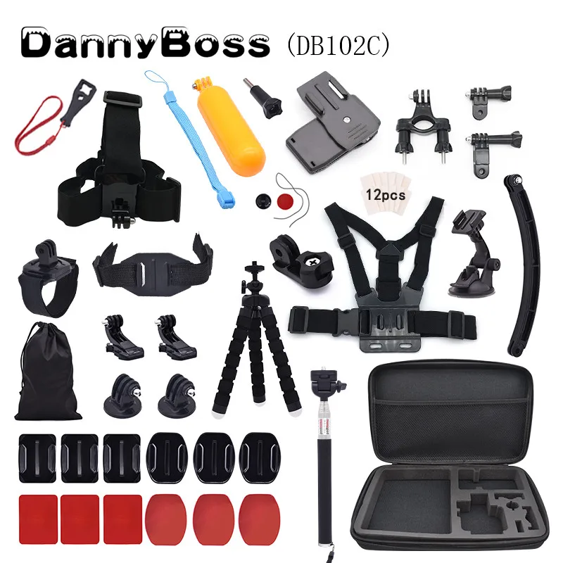 DB102C Для экшн-Камеры Gopro Hero 7 6 5 4 accesorios ventosa correa de pecho адаптер монтажный адаптер для спортивной экшн-камеры Xiaomi YI для спортивной экшн-камеры SJCAM para Экшн-камера Eken - Цвет: DB102C