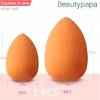 Спонж BeautyPaPa для макияжа, мягкая губка оранжевого цвета для пудры, гладкий жидкий консилер, аппликатор