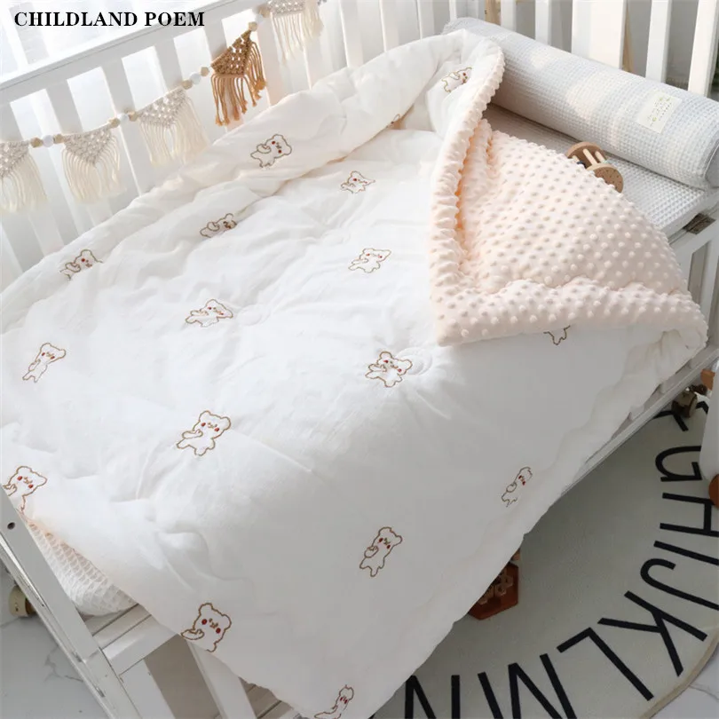 

Baby Blankets Newborn Super Soft Baby Crib Stroller Blanket Winter Thick Cotton Infant Swaddle Wrap Bedding Receiving Blanket