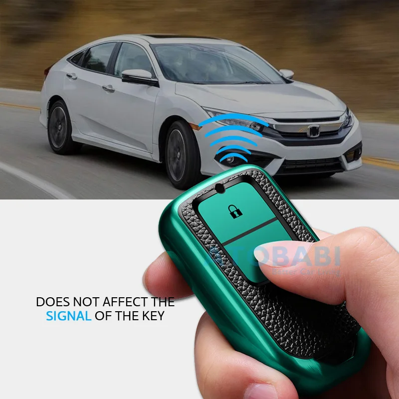 Чехол для автомобильного ключа из ТПУ Honda Fit Vezel шаттл Crosstour 2 кнопки брелок ключей