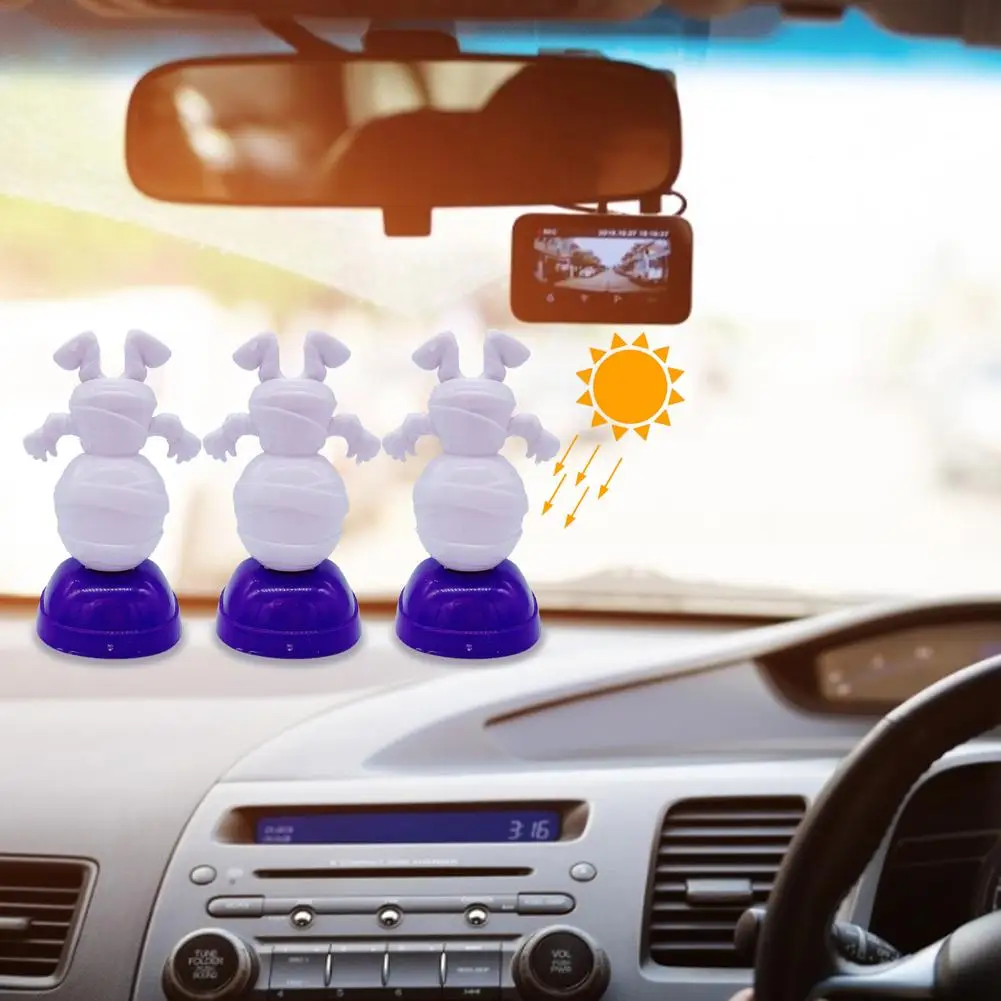 

1 шт. Автомобильные украшения, танцевальная кукла на солнечной батарее, украшение для офиса, автомобиля, Забавные электрические игрушки для ...