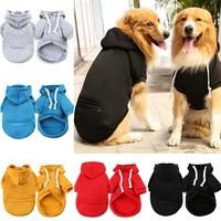 autumn winter winter sweate big dog clothes with zipper pocket dog hoodie small large dog coat jacket designer pet dog clothes