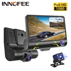 Автомобильный видеорегистратор, регистратор для парковочной камеры 4,0 дюйма, 1080P FHD 3, ночное видение