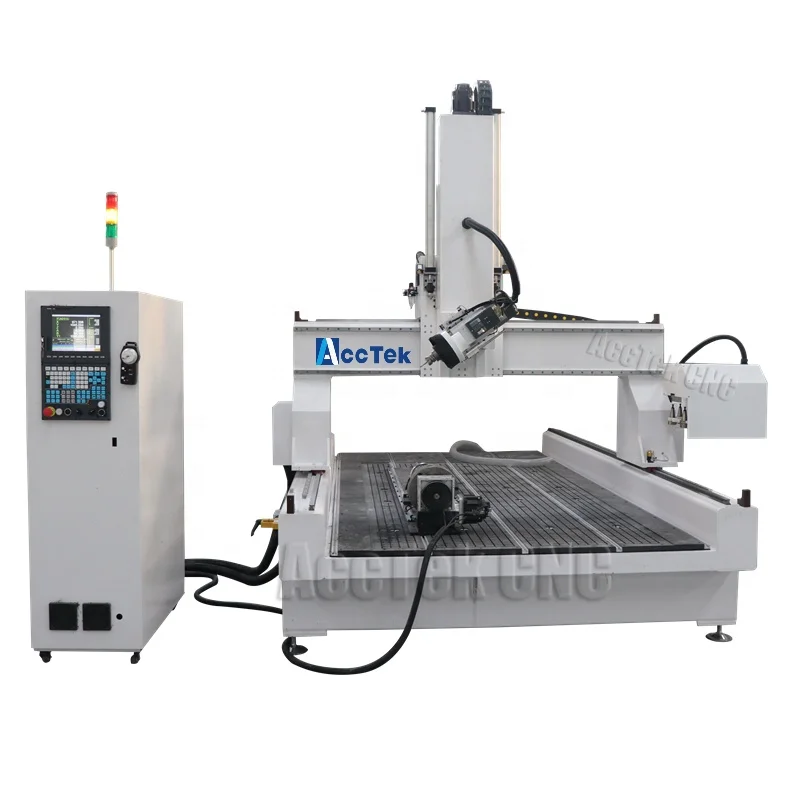 Лучшая цена ACCTEK 4 axis 1325 atc деревянный фрезерный станок с ЧПУ гравировальный
