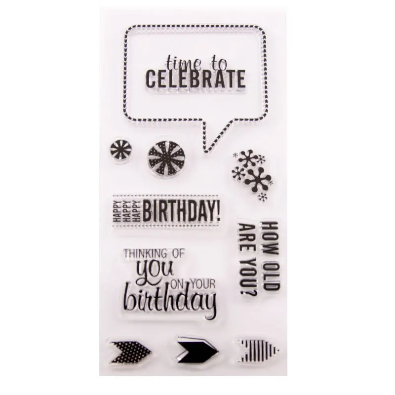 

T2222 Silicone Clear Stamps for Scrapbooking letter Decoration Embossing Folder Craft Rubber Stamp Tools New