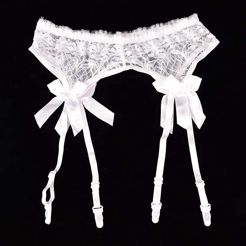 

CINESSD 2021 New Arrival Sheer Lace Ligas Sexy Top Thigh Highs Garter Belt Stockings Bondage Lingerie Garter Belt Suspender Set