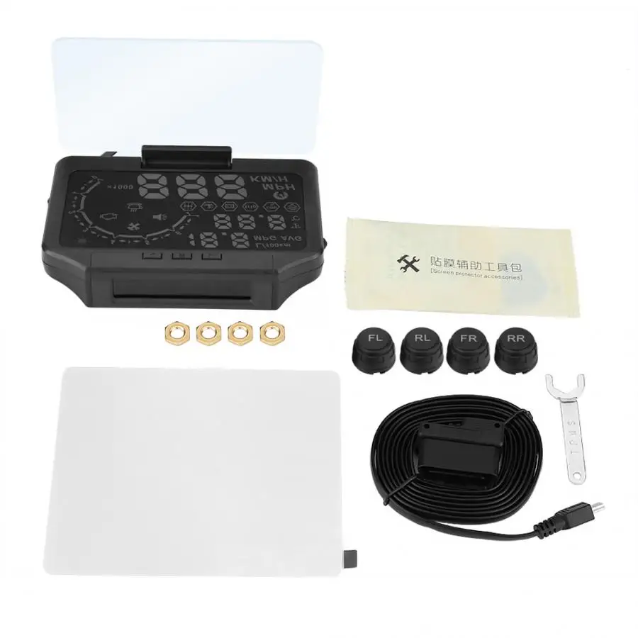 Система контроля давления в шинах автомобиля система с проекционным дисплеем