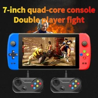 7 inch quad core double player game console dual joystick support multiple emulators built in 9000 games hdmi output ps mp3mp4