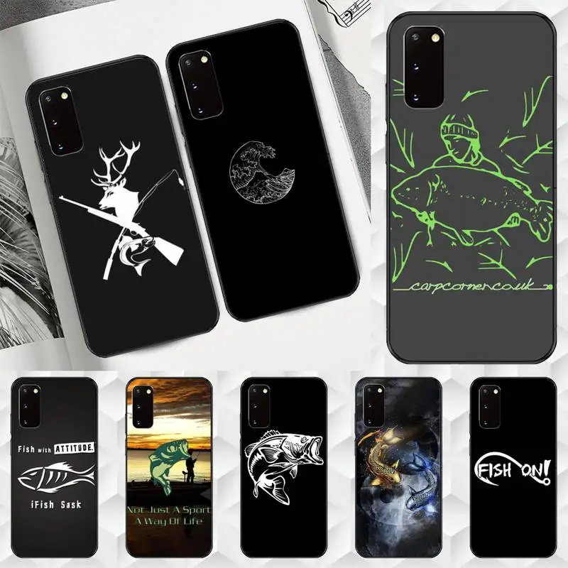

Carp Fishing Fish Phone Case TPU For Samsung S6 S7 S8 S9 S10 plus S20 S21 S30ultrs Fundas Cover coque