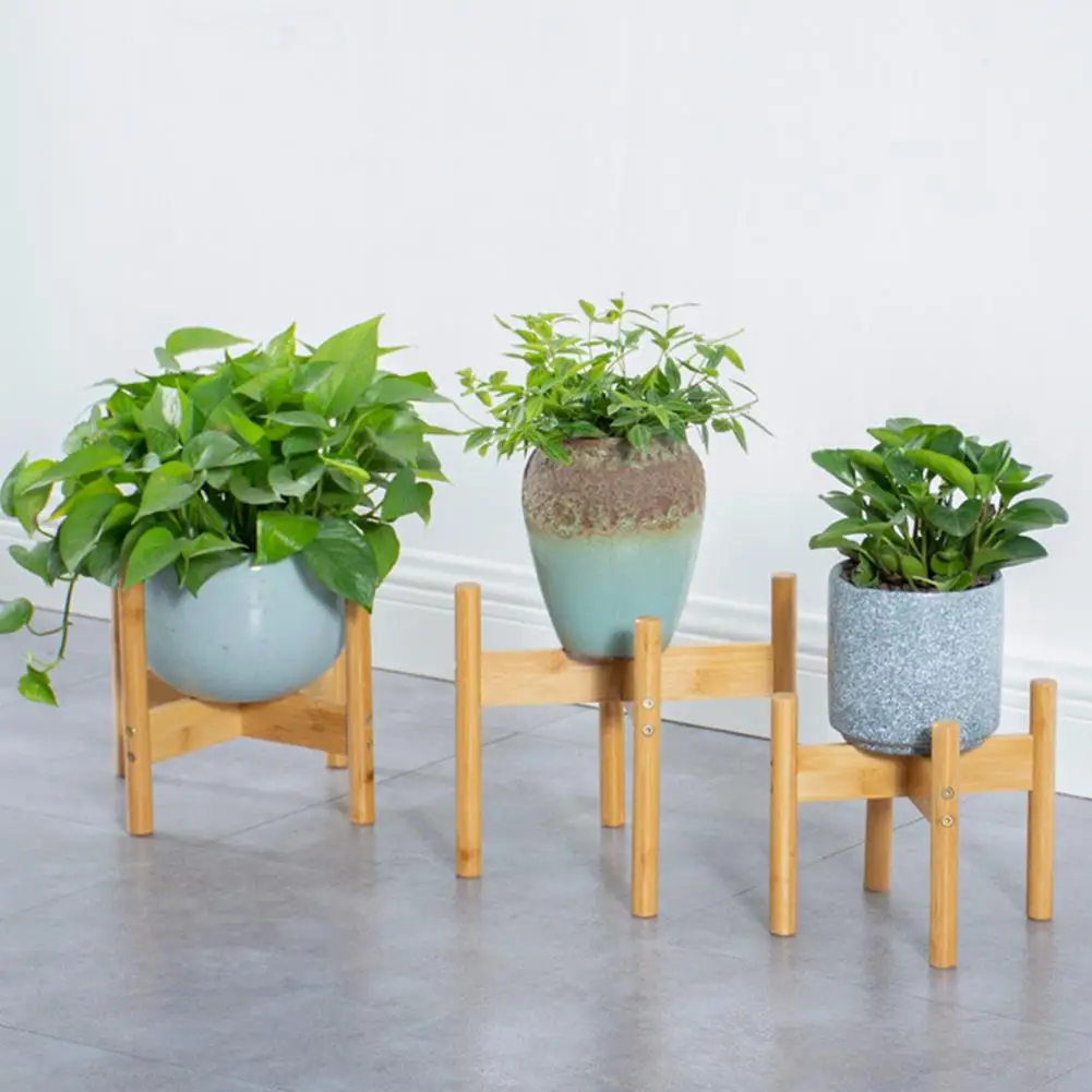 Подставка для комнатных растений простой современный деревянный держатель