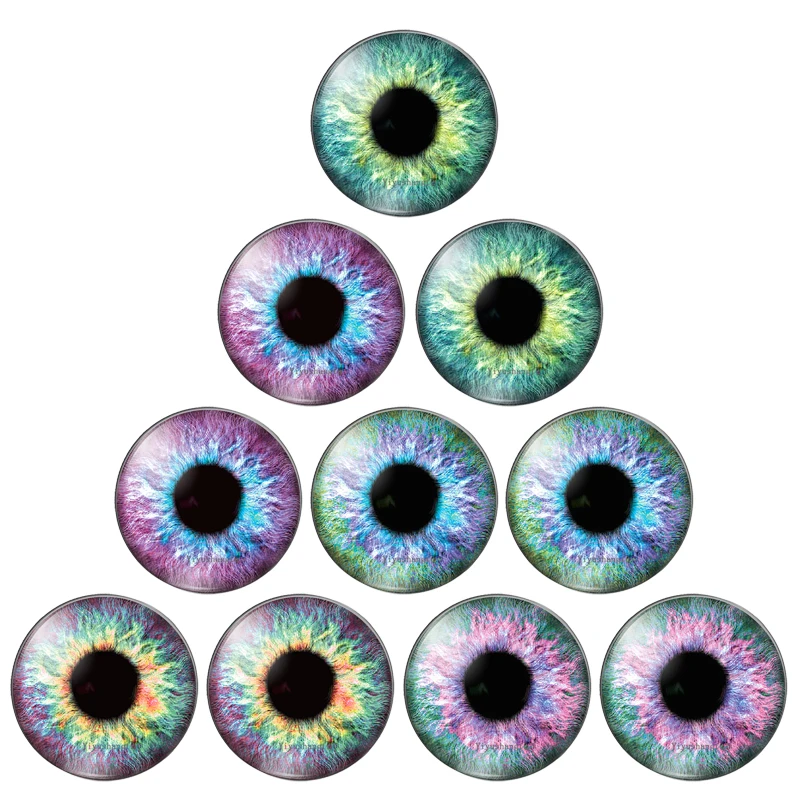 Разноцветные глаза животные дракон кошка игрушки пары или Смешанные 12 мм/18 мм/20