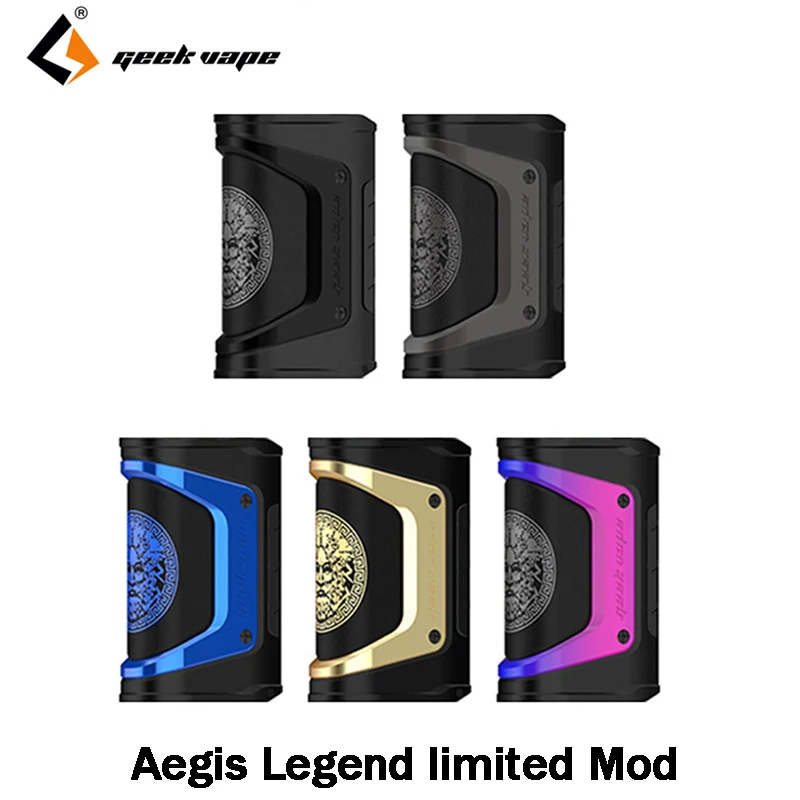 Оригинальный Geekvape Aegis Legend Limited Mod E Cig 200 Вт TC Box Fit Dual 18650 батареи для электронной