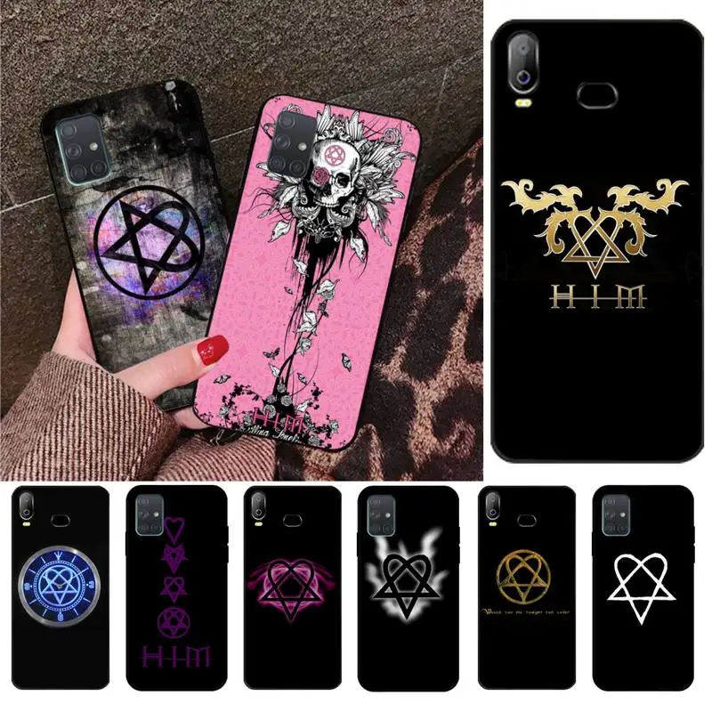 

CUTEWANAN Him Heartagram Black Soft Shell Phone Case Capa For Samsung A10 A20 A30 A40 A50 A70 A71 A51 A6 A8 2018