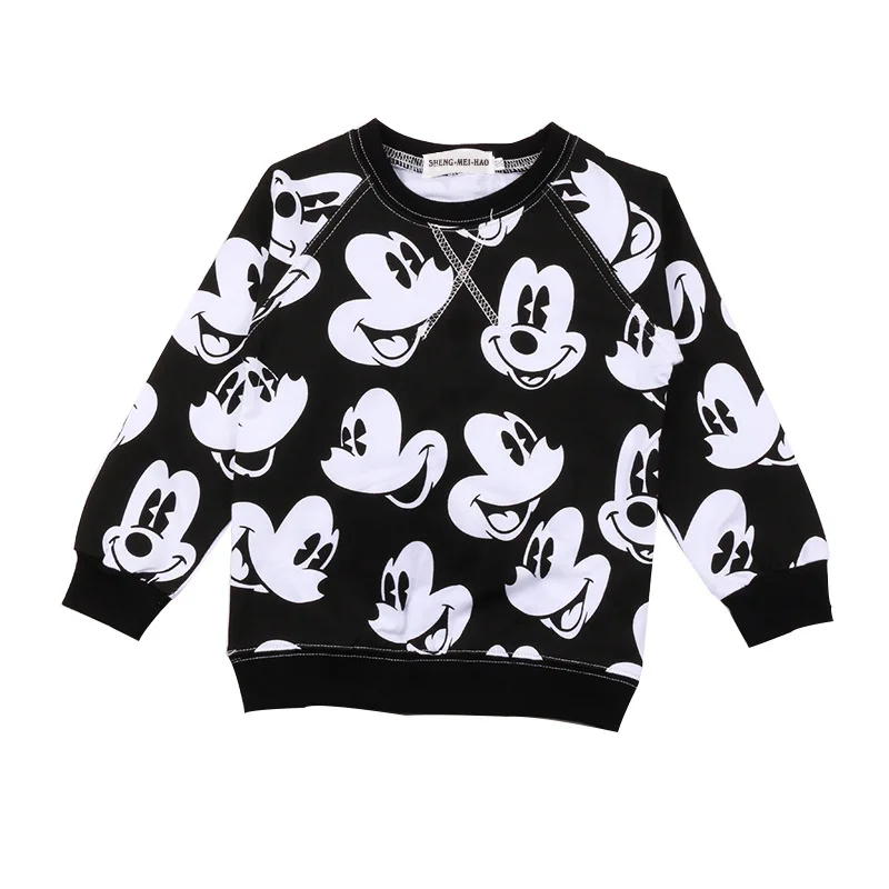 2019 популярный свитер с Минни Микки новогодние майки для девочек одежда маленьких