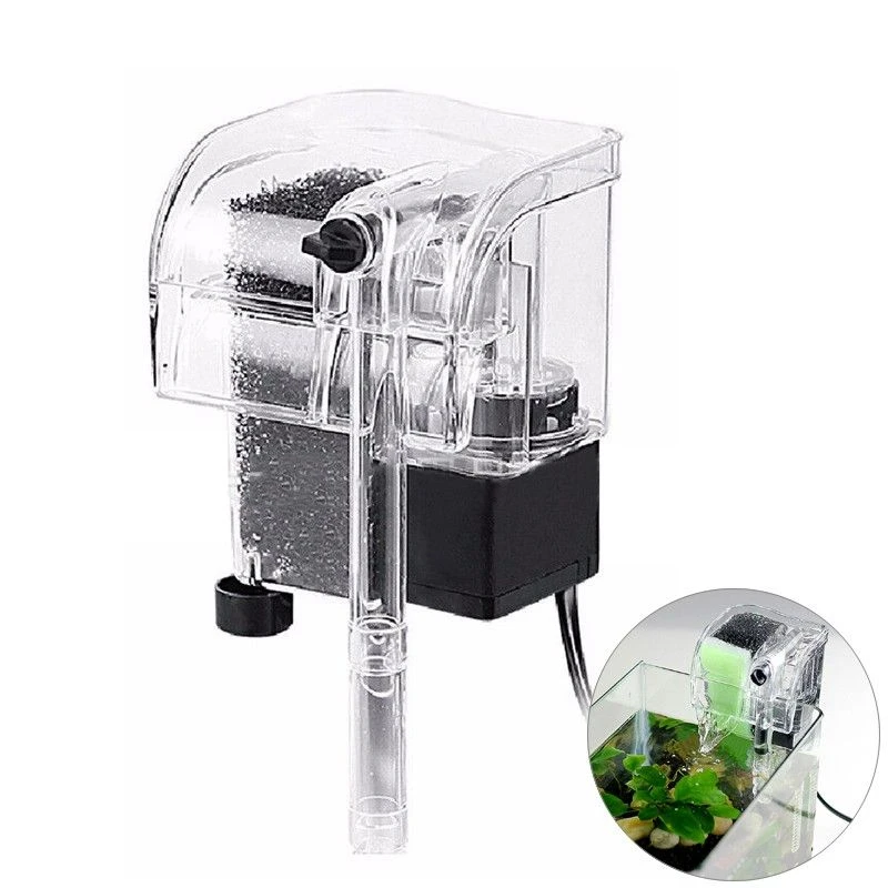 3 в 1 подвесной фильтр без коллектора масляной пленки Внешний Аквариум Фильтр