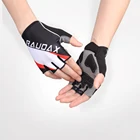 Светоотражающие дышащие велосипедные перчатки Raudax с открытыми пальцами, 3D Силиконовые Нескользящие Гелевые перчатки для горного и дорожного велосипеда, мужские и женские спортивные перчатки