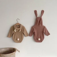 milancel 2021 newborn baby clothes bunny ear infant girls bodysuit cute baby boys clothing rabbit baby outfit