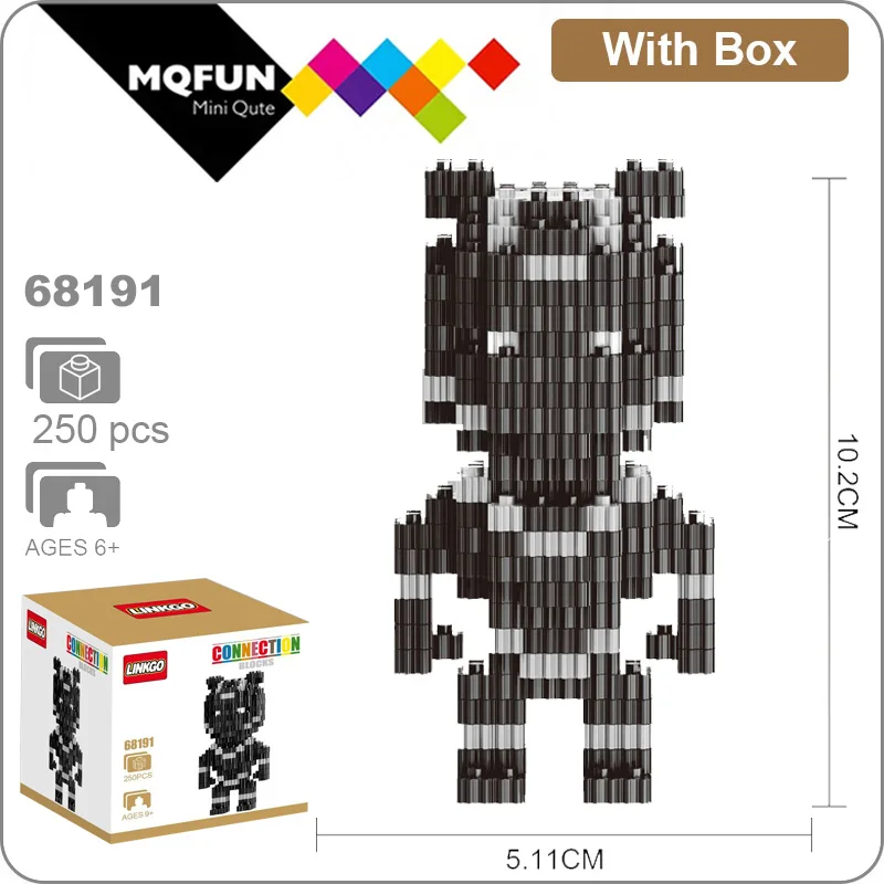 68191 With Box Linkgo Мститель супер герой Железный человек Человек-паук танос фигурки мини строительный блок кирпичи Сборная модель обучающая игрушка - Цвет: 68191 With Box