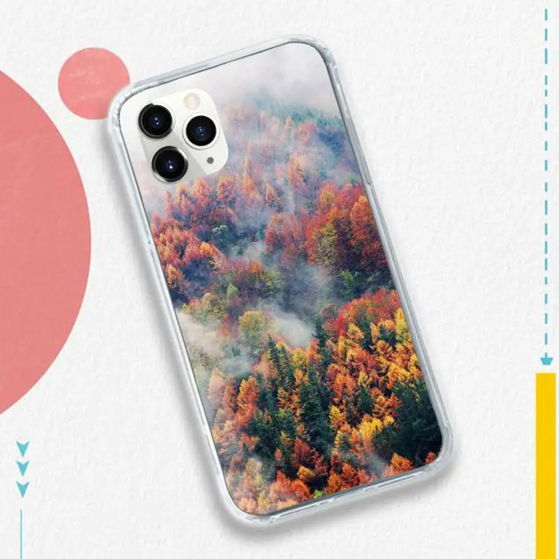 

Mountain Pine Tree Forest pattern high quality luxury Phone Case for iPhone 11 12 pro XS MAX 8 7 6 6S Plus X 5S SE 2020 XR
