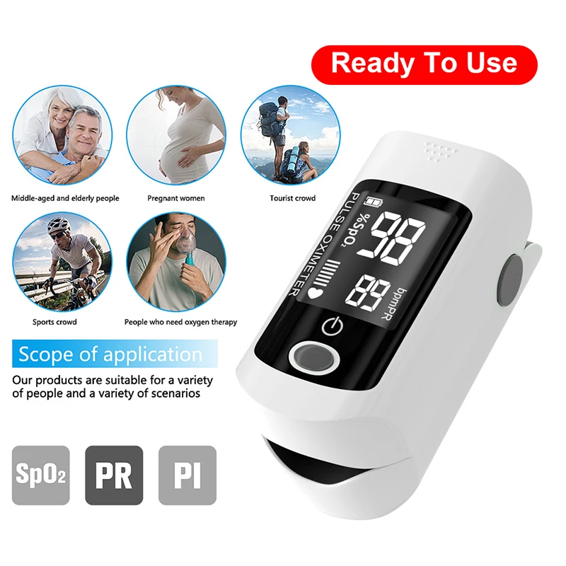 Изогнутый Пальчиковый пульсоксиметр монитор насыщения пульса сердечного ритма