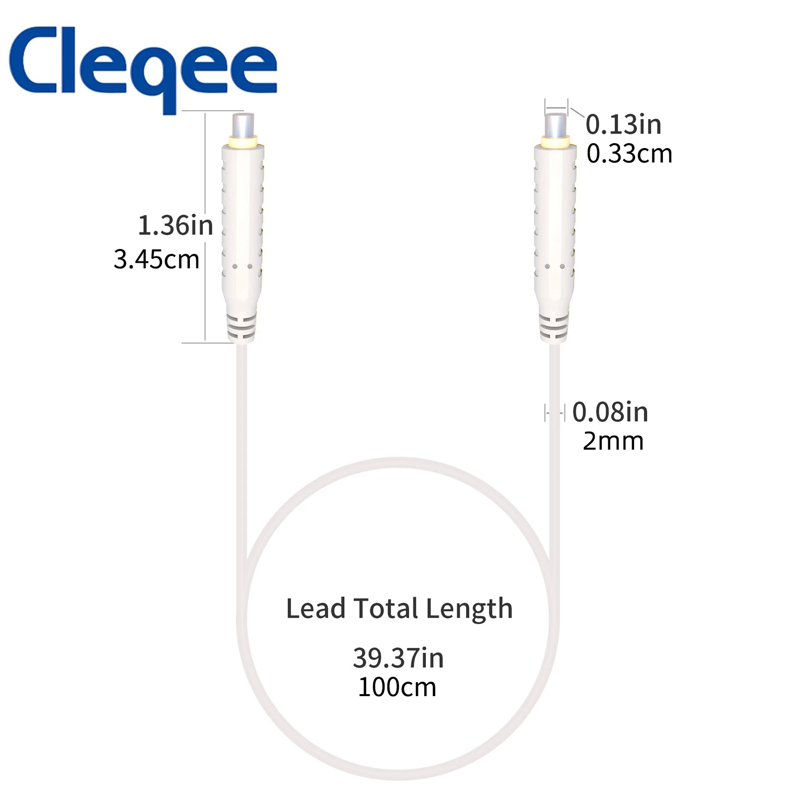 Cleqee 1PC Magnetic Test Leads 30VAC 5A | Low Voltage Jumper Silicone Cable 1M - White T10005.6 Инструменты