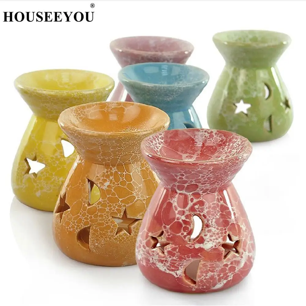 Цветная керамическая горелка для эфирных масел подсвечник ароматерапии