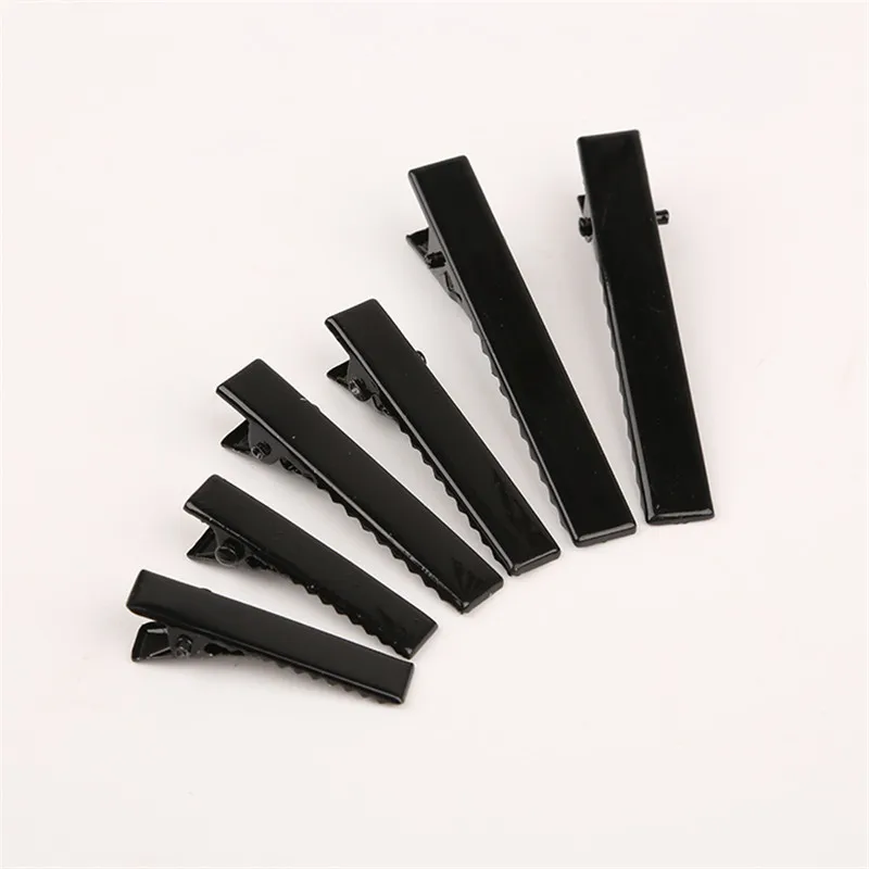 

Barrettes Clips Dteel Diy Dtainless Black Salon Tchnology Hairpin 10pcs /