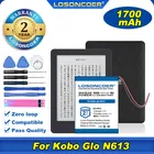 Аккумулятор LOSONCOER 100% мА  ч для электронной книги Kobo Glo N613, 1700 оригинал