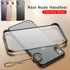 Матовый чехол без рамки 4 цветов для iPhone X XR XS 11 12 13 mini Pro Max 6 6s 7 8 Plus SE 2020 жесткий чехол для телефона из поликарбоната с кольцом на палец