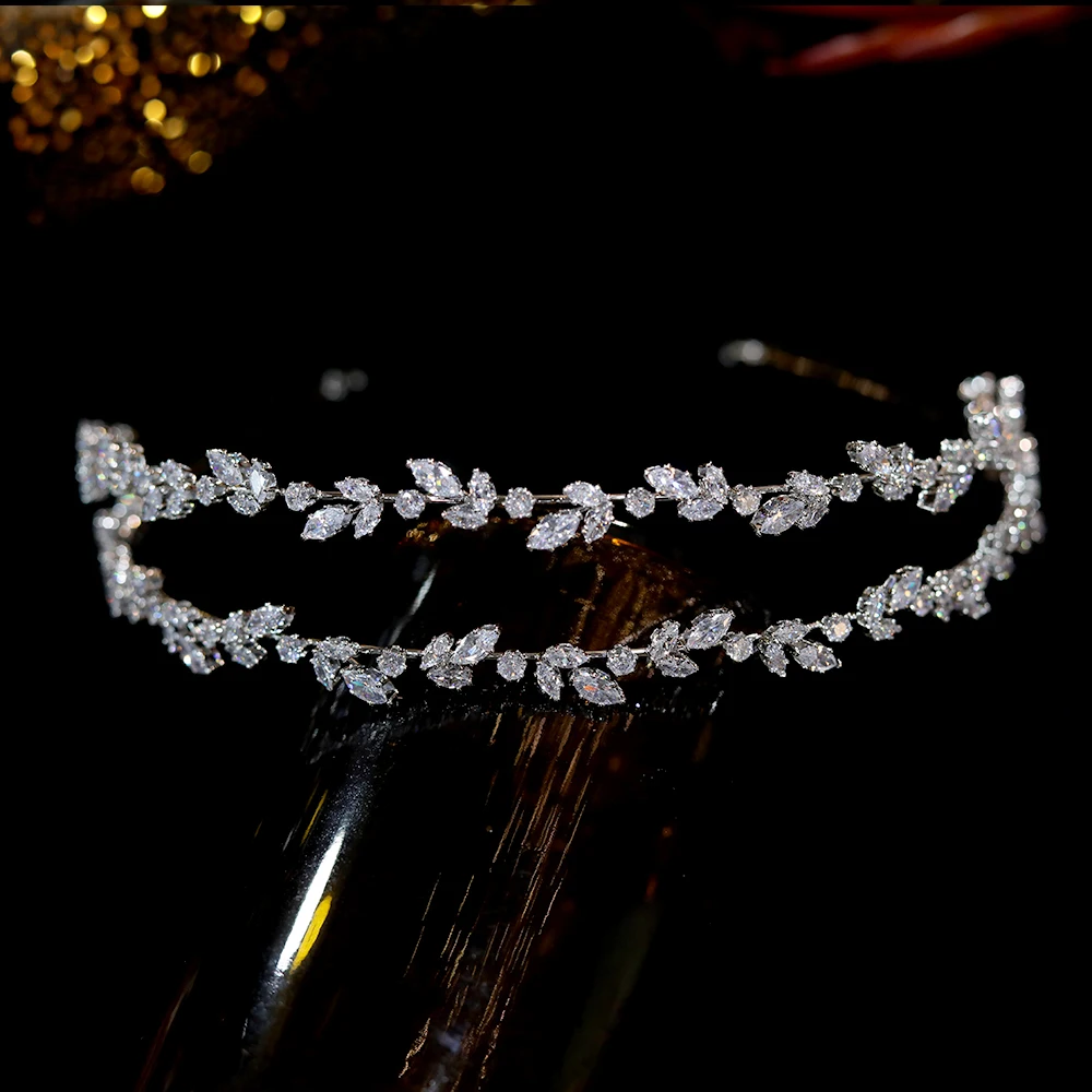 asnora shiny bride tiara wedding crystal headband ladies party crown princess jewelry hair accessories free global shipping