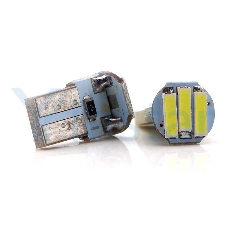 Yiastar 500 шт./лот T10 194 168 7014 3SMD PCB автомобильные 3 светодиодные фонари заднего хода