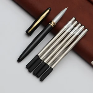 Роскошные красивые шариковые ручки Baoer в металлическом корпусе для бизнеса, офиса и школы, шариковые ручки для письма, шариковая ручка в подарок