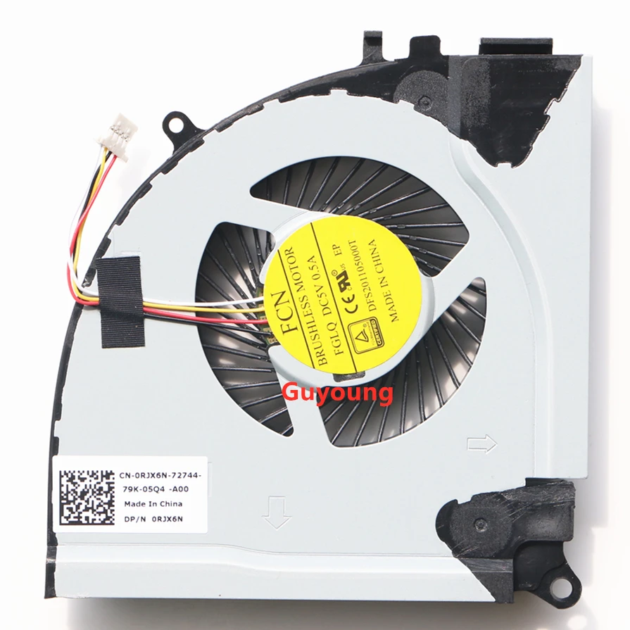 Вентилятор охлаждения ЦП для Dell Inspiron 15 7000 7557 7559 кулер с вентилятором 0RJX6N RJX6N 04X5CY