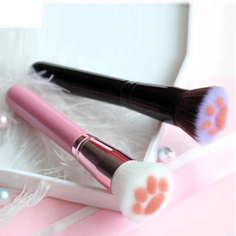 

Kawaii Cat Paw Makeup Brushes Multifunctional for Foundation Brush Blending Face Powder Blush Concealer Contour Brush