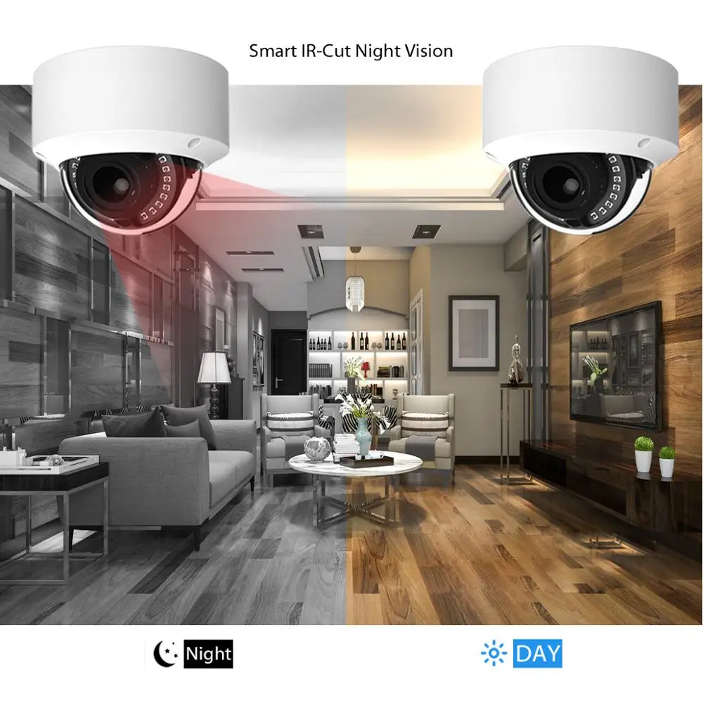 LOXCAM H.265 система видеонаблюдения 16CH 4K POE NVR комплект SONY IMX415 8MP 3840*2160P Антивандальная