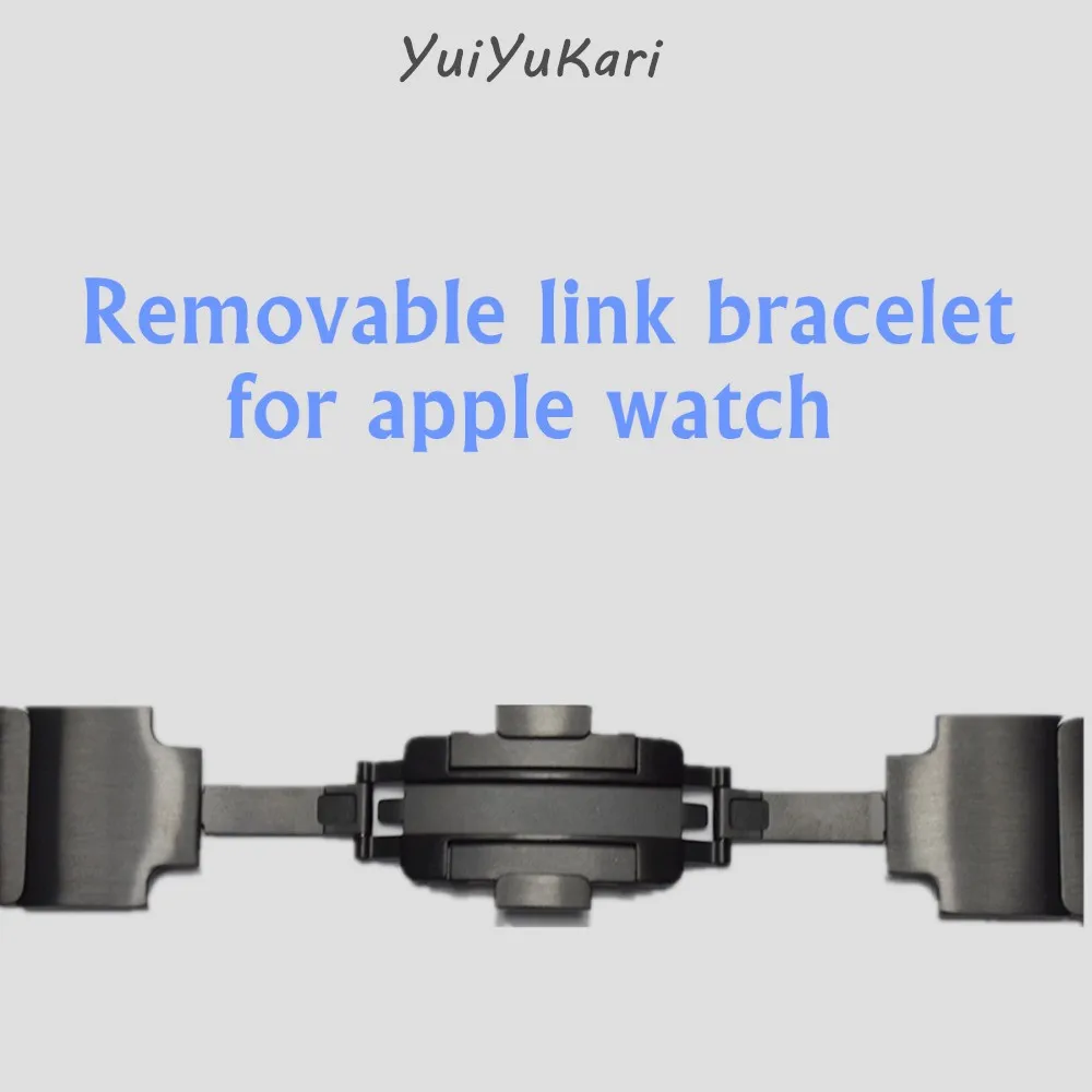 Браслет 316L для Apple Watch 42 мм 38 мм 3 2 1 ремешок из нержавеющей стали ремешок для часов Съемный ремень металлическая пряжка для iwatch