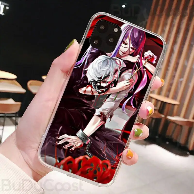 

Slok Japanese anime Tokyo Ghoul Japan Soft Phone Case Capa For iphone 11 Pro11 Pro Max X 8 7 6 6S Plus 5 5S SE cass