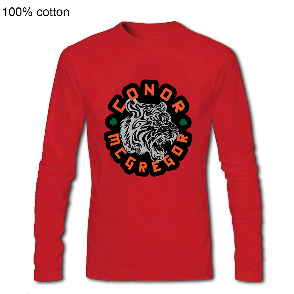 Мужские боксерские футболки Conor Mcgregor красивые девичьи Футболки с длинным рукавом