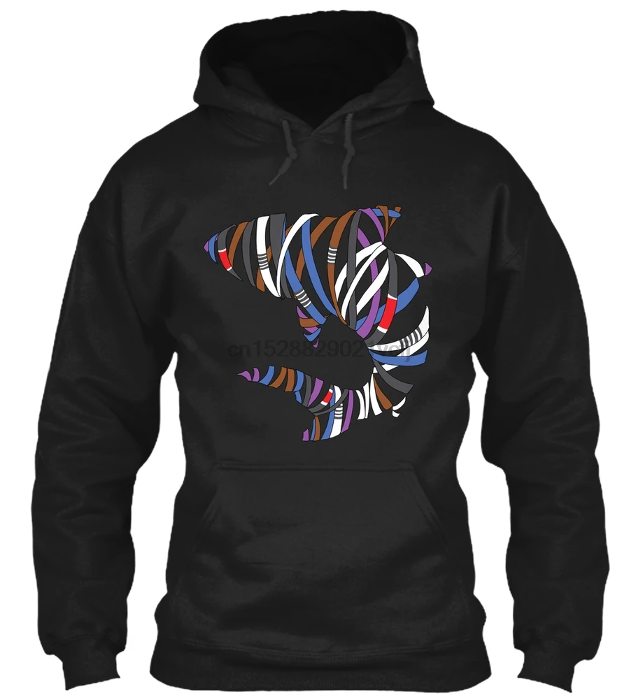 Мужская толстовка с длинным рукавом Bjj большинство людей не знают как плавать (2)