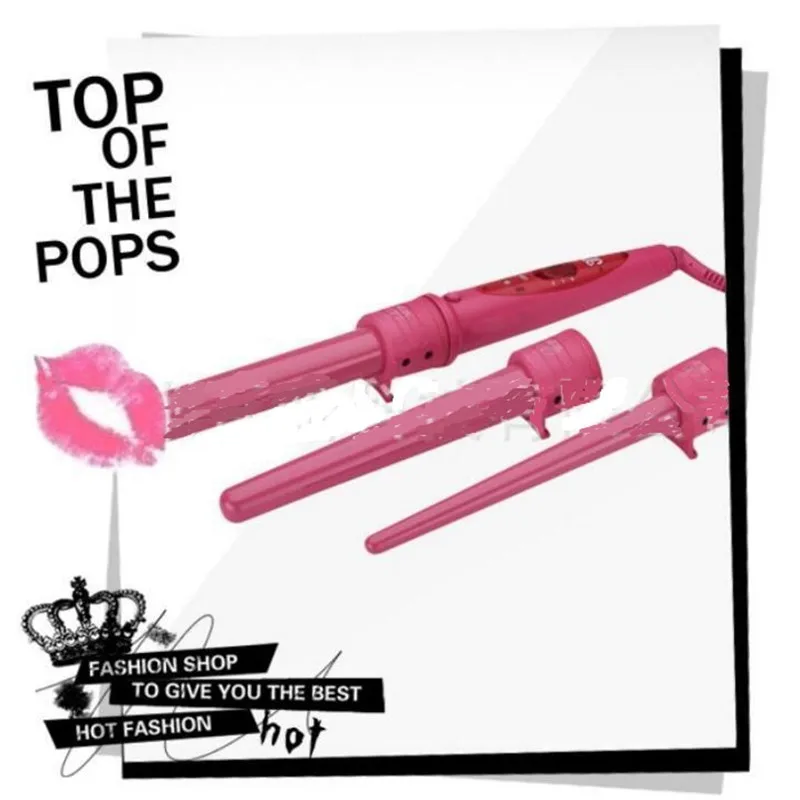 Профессиональные 3p электрические щипцы для завивки волос плойка пляжные волн