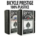 Пластиковые игральные карты Bicycle Prestige, красныесиние, твердая Гибкая колода, USPCC, коллекционные покерные Волшебные карточные игры, реквизит для фокусов