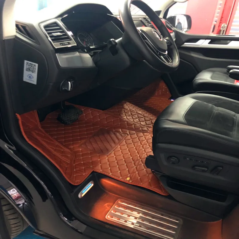 Автомобильный коврик на передние сиденья для Volkswagen Transporter 2 3-местный T6 T5 2022-2003