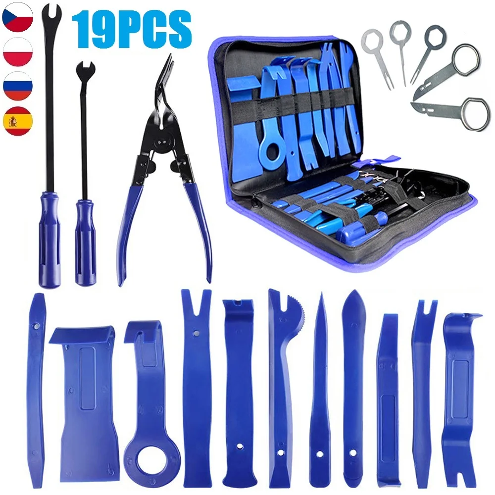 

4 шт./7 шт./12 шт./19 шт., приспособление для демонтажа двери автомобиля