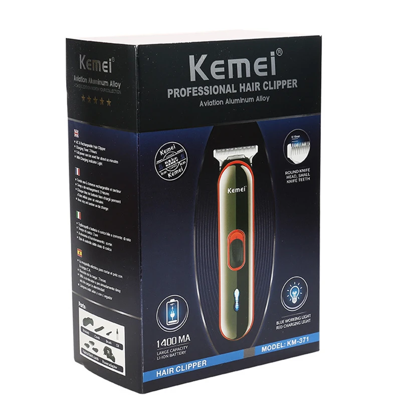 

Kemei Handheld Hair Clipper Fast Charging with Charging Holder Cordless Bald Hair Trimmer Two-speed haircut Machine