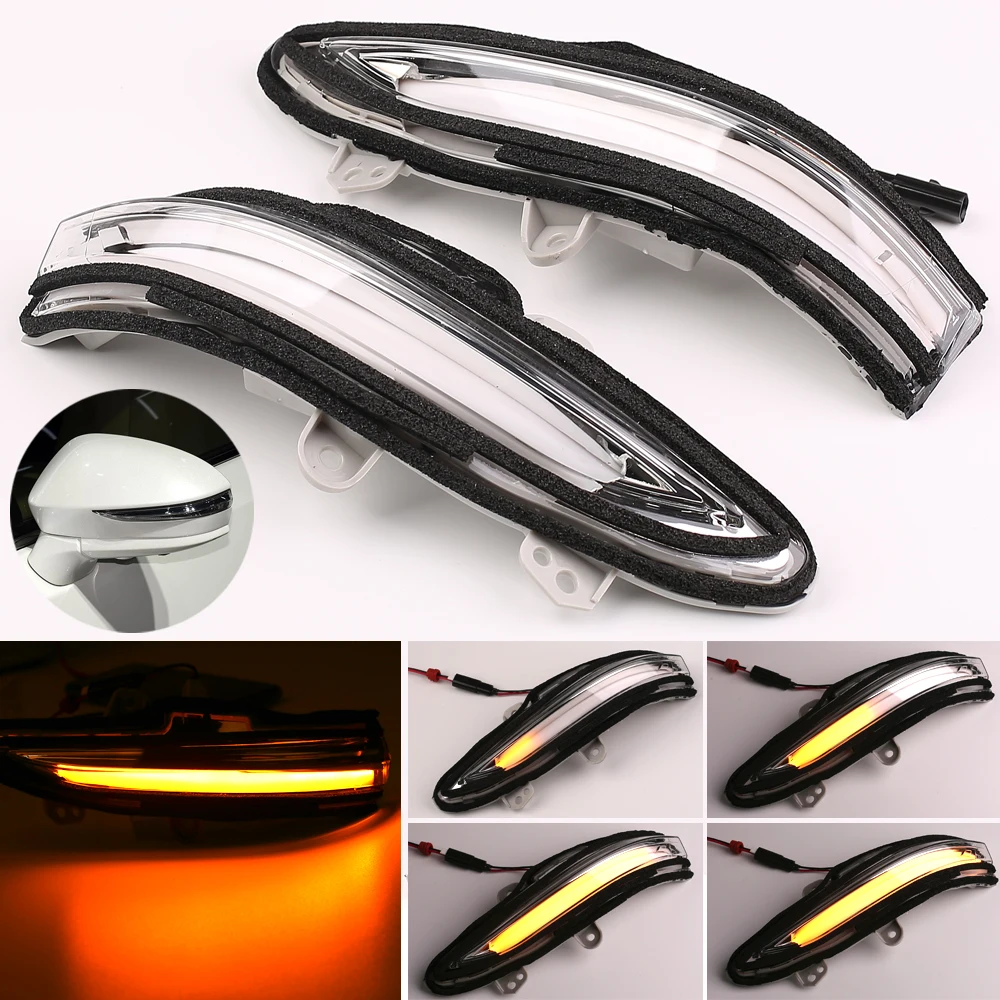 

Side Rear-View Mirror Indicator Light LED Dynamic Turn Signal Blinker For Toyota Crown 2013-2018 S210 4th.