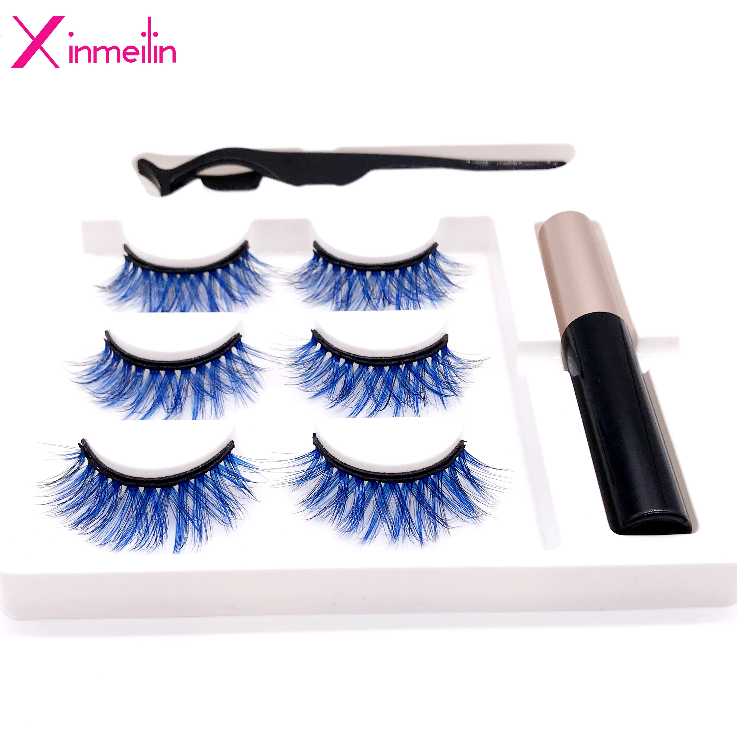3 пары набор водонепроницаемых магнитных ресниц для наращивания|Накладные