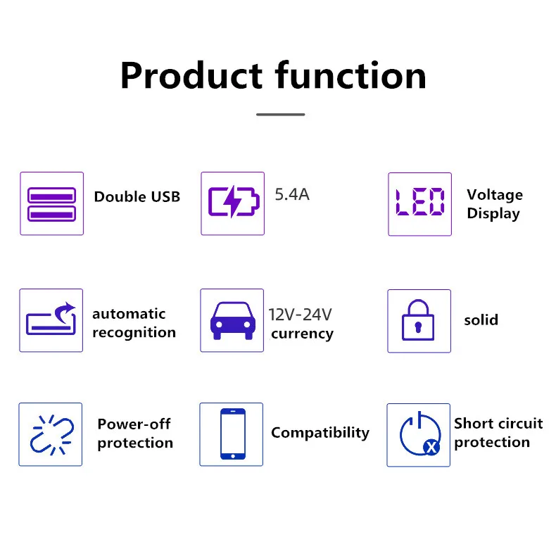 5А автомобильное двойное USB зарядное устройство Быстрая зарядка QC3.0 VOOC DASH мобильный телефон 2 порта Зарядка для iPhone samsung планшет MTK автомобильное зарядное устройство