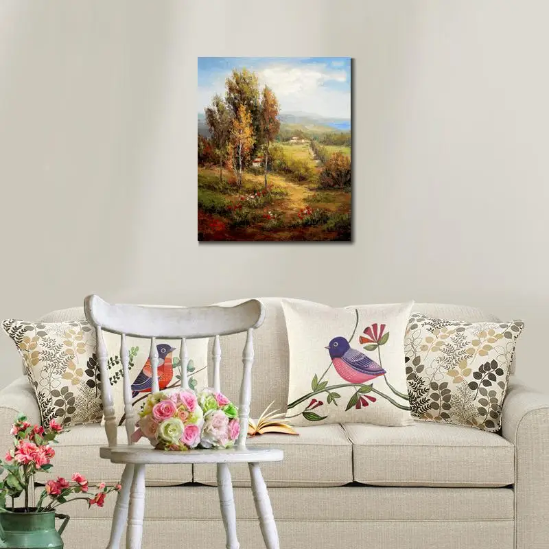 Настенная художественная картина маслом Валье Салерно ручная работа