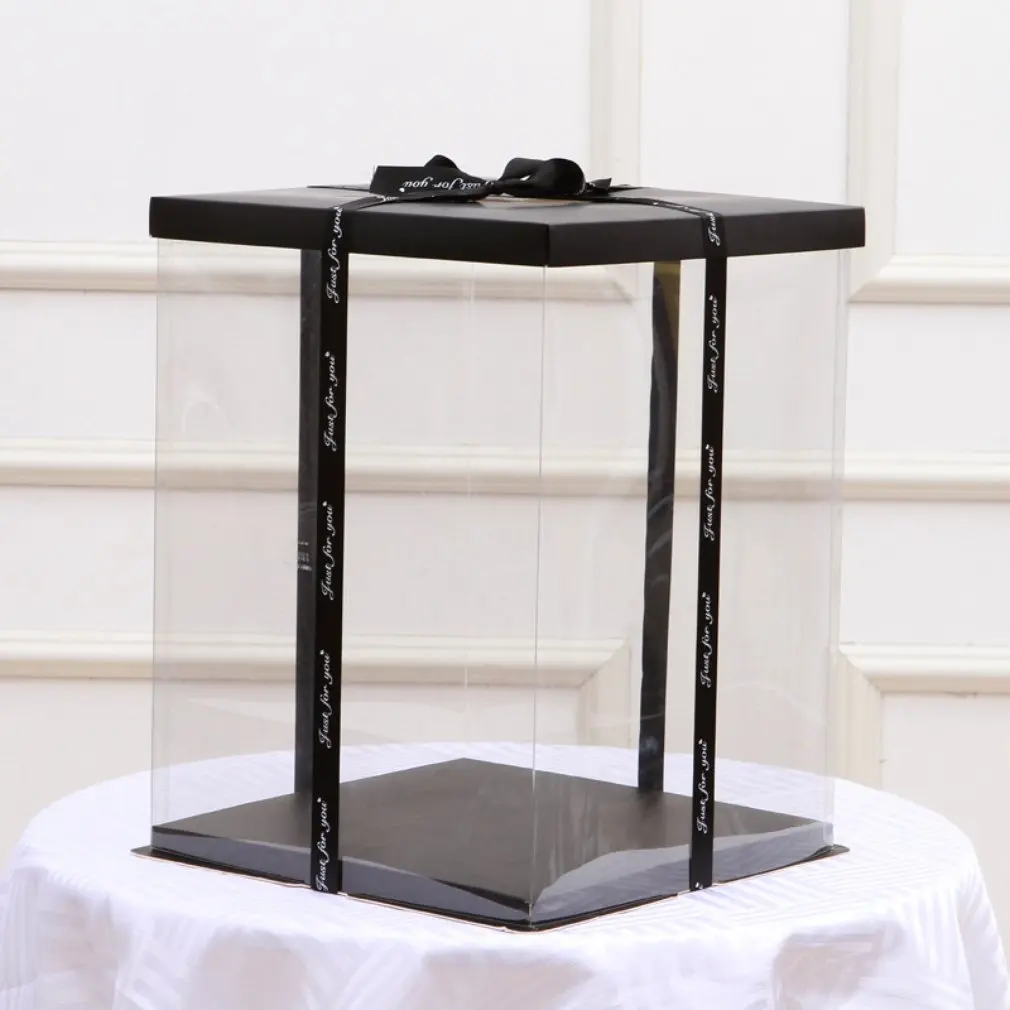 

Transparent Empty Gift Box for Artificial Teddy Bear Rose Flower Gifts Box Women Plush Bear Rabbit Gift