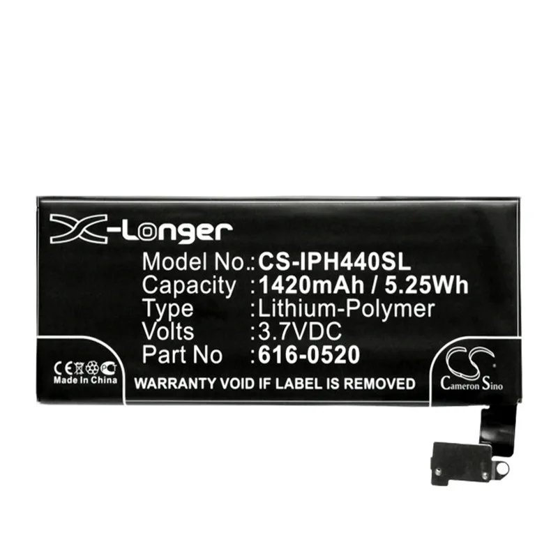 

CameronSino for iPhone 4G 616-0512 616-0520 616-0521 GB-S10-423482-0100 battery